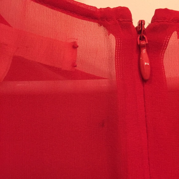 Alexa Chung for Madewell Carine dress - red, sz. 2 - Picture 7 of 8